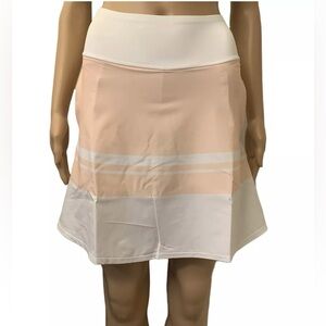 Puma Womens Powershape Striped Golf Tennis Skort Rose White Size XXS Long NWT$75